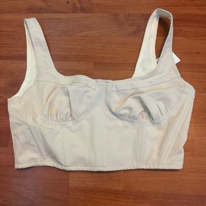 Cream PacSun/LA hearts, corset top